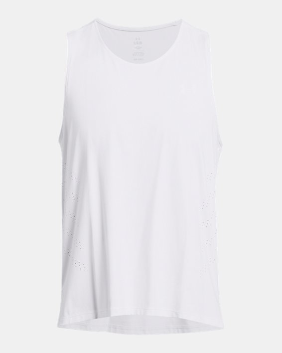 Camiseta sin mangas UA Launch Elite para hombre, White, pdpMainDesktop image number 3